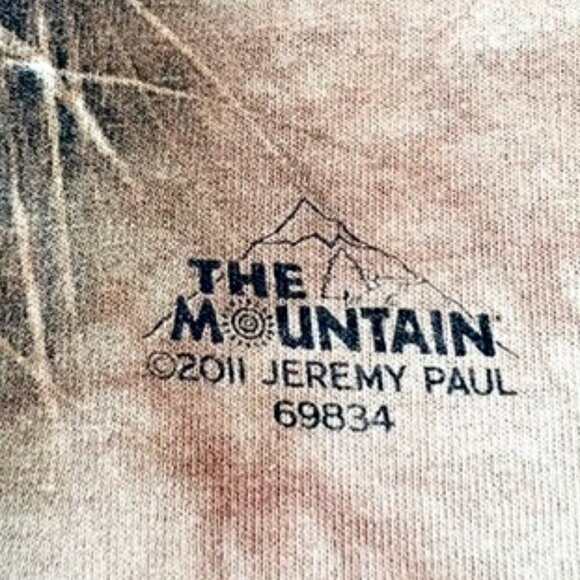 The Mountain Tee Adult 2XL Big Face Lion Warrior Classic T-Shirt Tie-Dye Unisex - Picture 4 of 11